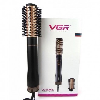 Фен-щетка для укладки волос VGR V-559 подходит для формирования графичных локоно. . фото 8