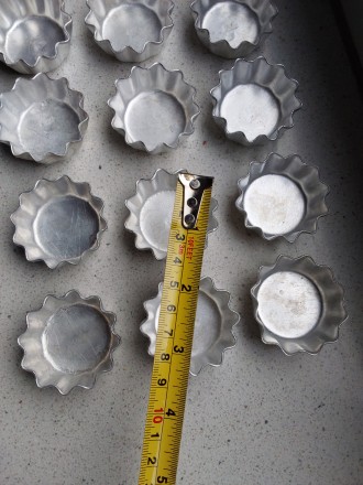 Винтажный комплект форм для выпечки Минск тарталетка 12 штук клеймо завода изгот. . фото 6