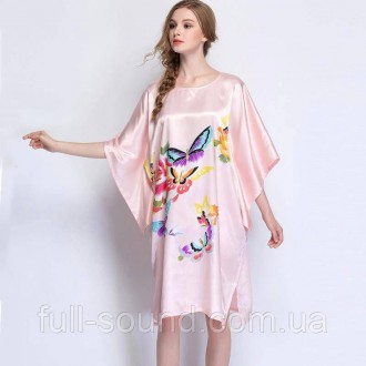 Элегантное атласное кимоно из искусственного шелка, очень удобное и красивое, ле. . фото 3