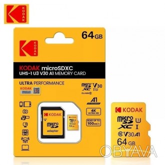 Micro SDXC карта памяти Kodak - UHS-L V30 A1 64 Gb Class 10
Качество этих карт . . фото 1