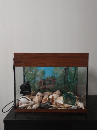 Продам акваріум з фільтром (Aquael «FAN-mikro Plus» до 30 л) б/у та . . фото 2