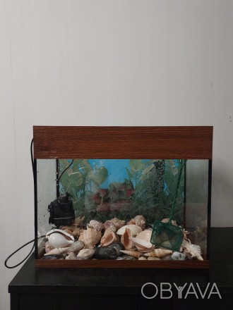 Продам акваріум з фільтром (Aquael «FAN-mikro Plus» до 30 л) б/у та . . фото 1