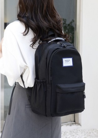 
Рюкзак JINISIAO (без брелков и значков)
Стильный рюкзак с плотной ткани. Рюкзак. . фото 4