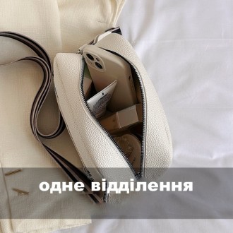 
Женская сумочка на одно отделение + наружные два кармана, фурнитура серебряного. . фото 4