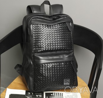 Мужской городской рюкзак качественный ранец плетеный черный
Характеристики:
Мате. . фото 1
