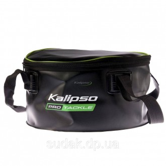 Ведро Kalipso EVA Bait bucket 35*17cm - раскладное ведро, предназначенное для за. . фото 3