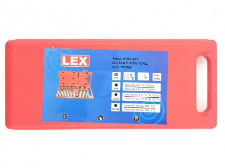 Професійний набір біт LEX LXBS41P використовуваний для відгвинчування спеціальни. . фото 5