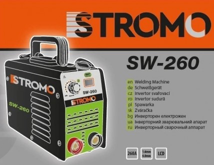 Инверторный сварочный аппарат STROMO SW-260 создан с применением IGBT технологии. . фото 3