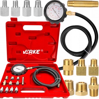 Комплект для перевірки тиску в масляній системі двигуна VERKE V86250 на 12 елеме. . фото 2
