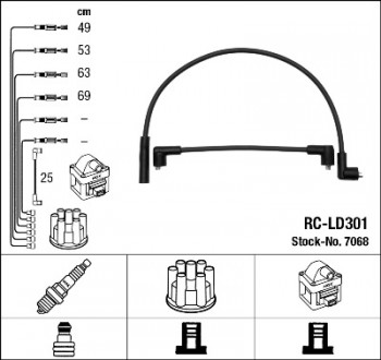 Количество проводов в комплекте 5 [шт]
Провод свеча - распределитель зажигания: . . фото 3