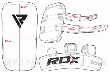 Пади для тайського боксу RDX Red (1шт) Дизайн та пошиття забезпечує комфортну по. . фото 10
