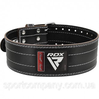  Пояс для важкої атлетики RDX Leather Black/White Виготовлений із 100% натуральн. . фото 3