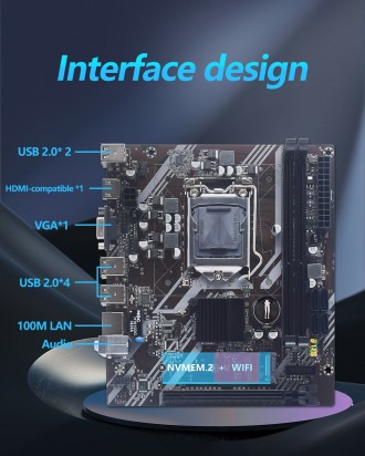 Сумісна з процесорами Intel Core 2-го Sandy Bridge і 3-го . Ivy Bridge поколінь
. . фото 4