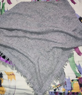Большой, треугольный платок-шаль Cordello, подкладка-кашемир, размер 210х130х130. . фото 9