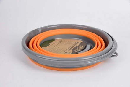 Ведро TRAMP складное силиконовое 10L Оранжевое
Походное складное ведро из эласти. . фото 4