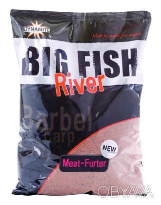 Прикормка Dynamite Baits Big Fish River Groundbait - Meat-Furter - 1.8kgПрикормк. . фото 1