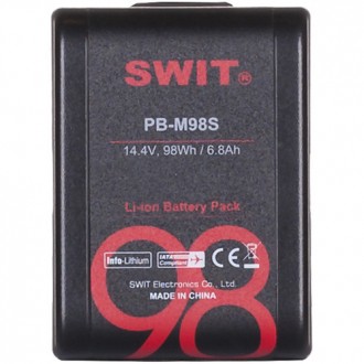 
Акумулятор SWIT PB-M98S 14.4 V 98Wh Pocket with Battery D-Tap and USB Output (V. . фото 7