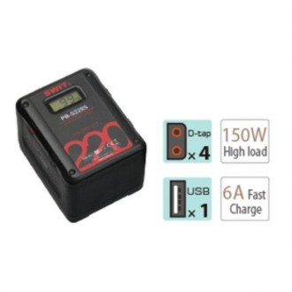 
Акумулятор SWIT PB-S220S 14.4 V 220Wh Multi D-Tap Heavy-Duty Digital Battery (V. . фото 6