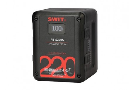 
Акумулятор SWIT PB-S220S 14.4 V 220Wh Multi D-Tap Heavy-Duty Digital Battery (V. . фото 2