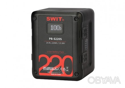 
Акумулятор SWIT PB-S220S 14.4 V 220Wh Multi D-Tap Heavy-Duty Digital Battery (V. . фото 1