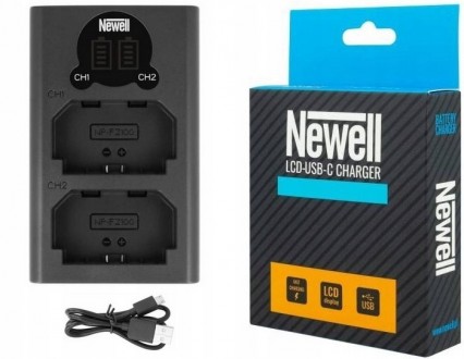 Зарядний пристрій Newell DL-USB-C для NP-FZ100 (DL-USB-C charger NP-FZ100) (NL19. . фото 4
