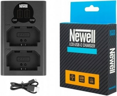 Зарядний пристрій Newell DL-USB-C для NP-FZ100 (DL-USB-C charger NP-FZ100) (NL19. . фото 2