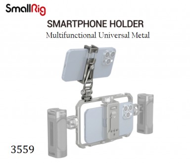 Держатель смартфона SmallRig Multifunctional Universal Metal Smartphone Holder 3. . фото 2
