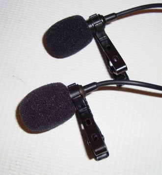Петличный микрофон двойной MicroPhone 3.5mm jack с зажимом Черный - 6 метр.
- э. . фото 4