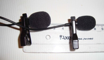 Петличный микрофон двойной MicroPhone 3.5mm jack с зажимом Черный - 6 метр.
- э. . фото 8