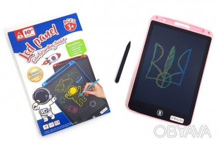 Планшет для малювання LCD Writing Tablet 10"" кольоровий 26*17*0,8см /100/ Работ. . фото 1