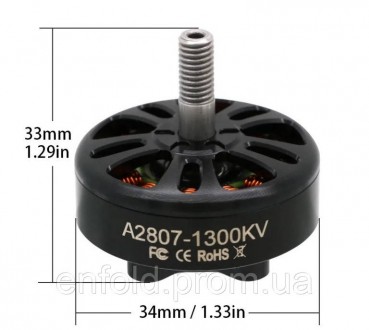 Модель: X2807(1300KV)
Кількість ячеек: 2S-6S
Вес: 48.6g W/0 Silicone Wire
Підшип. . фото 10
