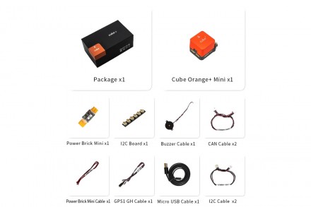 
Полётный контроллер HEX Pixhawk 2.1 Cube Orange+ на плате Mini. . фото 6