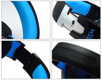 
Навушники гарнітура ігрові з підсвічуванням Kotion Each G2000 Blue
Ігрові навуш. . фото 7
