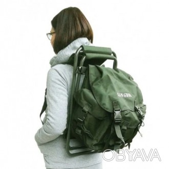 Стілець-рюкзак складаний FS 93112 RBagPlus RA 4401, зеленийСтілець-рюкзак розкла. . фото 1