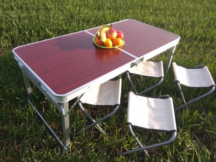 Посилений стіл для пікніка розкладний з 4 стільцями Easy Camping (Коричневий)
Ск. . фото 6