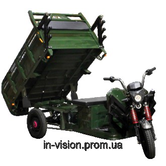 Електричний вантажний трицикл ZEUS TRIGO JJ1.6 1000W/60V/35AH DZM (зелений) - це. . фото 9