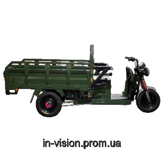Електричний вантажний трицикл ZEUS TRIGO JJ1.6 1000W/60V/35AH DZM (зелений) - це. . фото 5