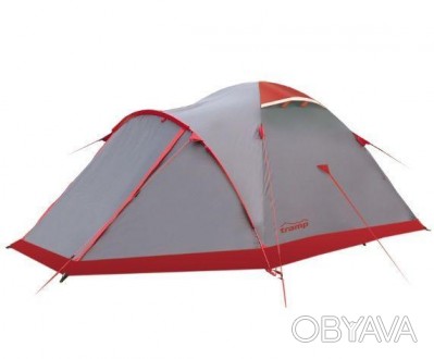 Палатка 4-місна Tramp Mountain 4 (V2) експедиційнаТридугова модель конструкції" . . фото 1