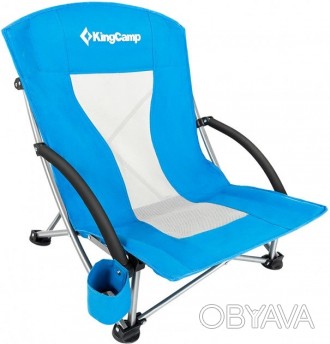Крісло туристичне складне KingCamp beach chair KC3841 сприятливо впливає на поло. . фото 1