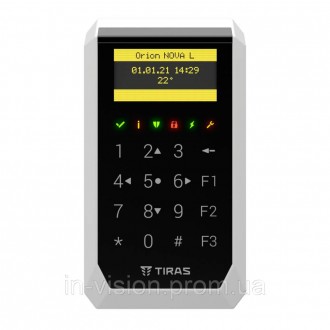 Сенсорна OLED-клавіатура з вбудованим зчитувачем NFC/Mifare для керування охорон. . фото 6