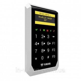 Сенсорна OLED-клавіатура з вбудованим зчитувачем NFC/Mifare для керування охорон. . фото 3