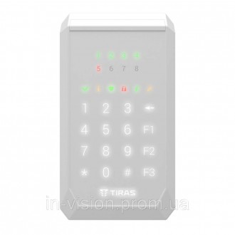 Клавіатура Tiras K-PAD8 White на 8 індикаторів зон (21-00107). Переяслав-Хмельницький. фото 1 Клавіатура Tiras K-PAD8 White на 8 індикаторів зон (21-00107). Переяслав-Хмельницький. фото 1