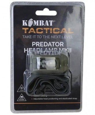 Ліхтарик налобний Kombat UK Predator Headlamp II.
Характеристики:5 LED лампочокЧ. . фото 3