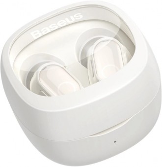 Модель бездротових навушників Baseus Bowie WM02 TWS Bluetooth 5.3 White (NGTW180. . фото 6