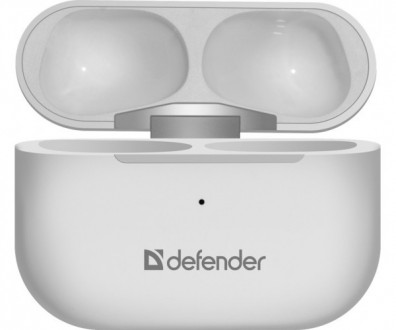 Навушники з мікрофоном Defender Twins 636 Pro TWS, Bluetooth, білі. . фото 5
