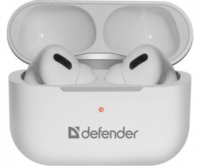 Навушники з мікрофоном Defender Twins 636 Pro TWS, Bluetooth, білі. . фото 4