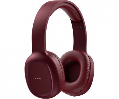 Навушники з мікрофоном Havit HV-H2590BT PRO Bluetooth, червоні. . фото 3