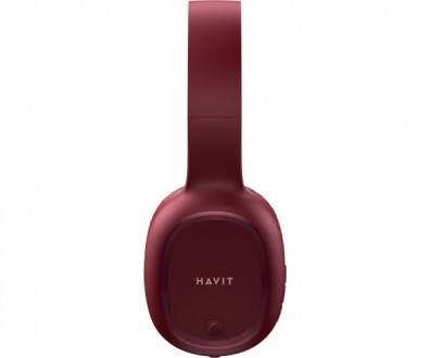 Навушники з мікрофоном Havit HV-H2590BT PRO Bluetooth, червоні. . фото 6