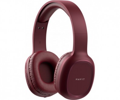 Навушники з мікрофоном Havit HV-H2590BT PRO Bluetooth, червоні. . фото 2
