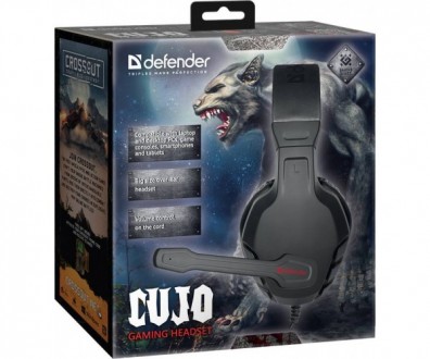 Навушники з мікрофоном Defender Cujo є чудовим варіантом дротової ігрової гарніт. . фото 7